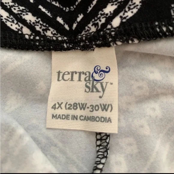 Terra & Sky Leggings- Size 4X (28W-30W) - Picture 4 of 6